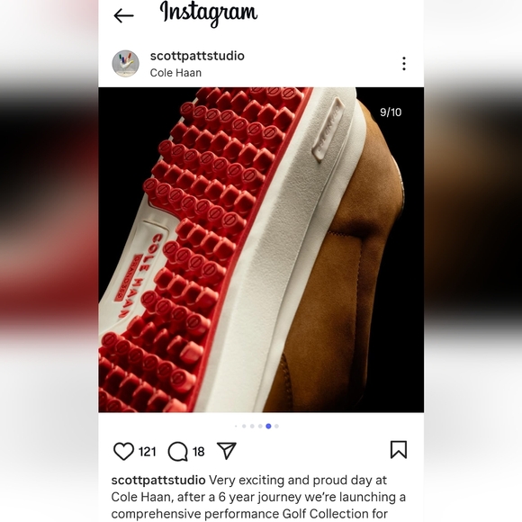 Cole Haan Grand Pro AM‎ Golf Sneaker Pink Floral Size - Picture 10 of 10